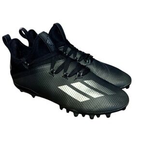 Adidas Adizero Football Cleats Black/Silver 753001 Metallic Youth Size 5.5